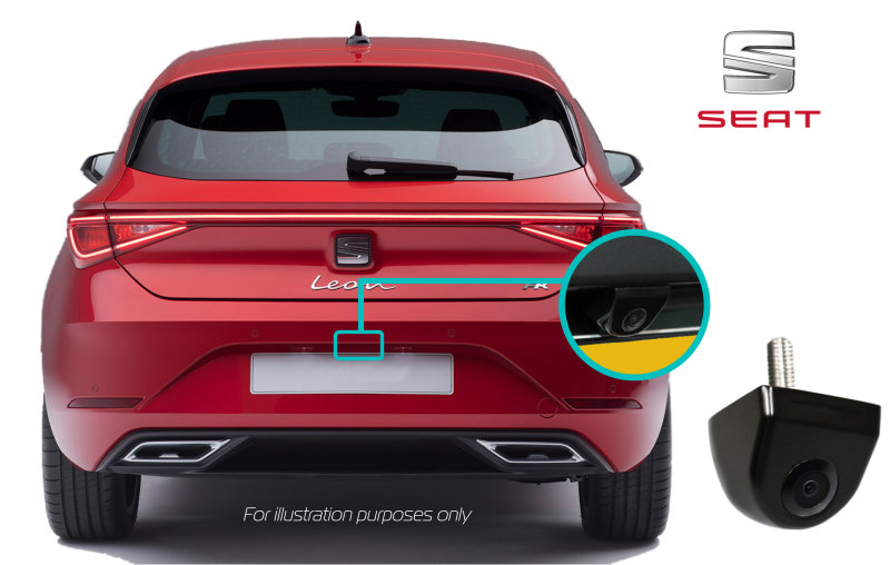 SEAT Leon KL Rear View Reversing Retrofit Camera Kit